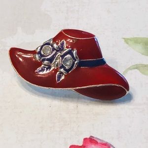 Red Hat Society Brooch